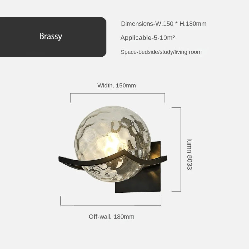 Glass Luna Wall Lamp