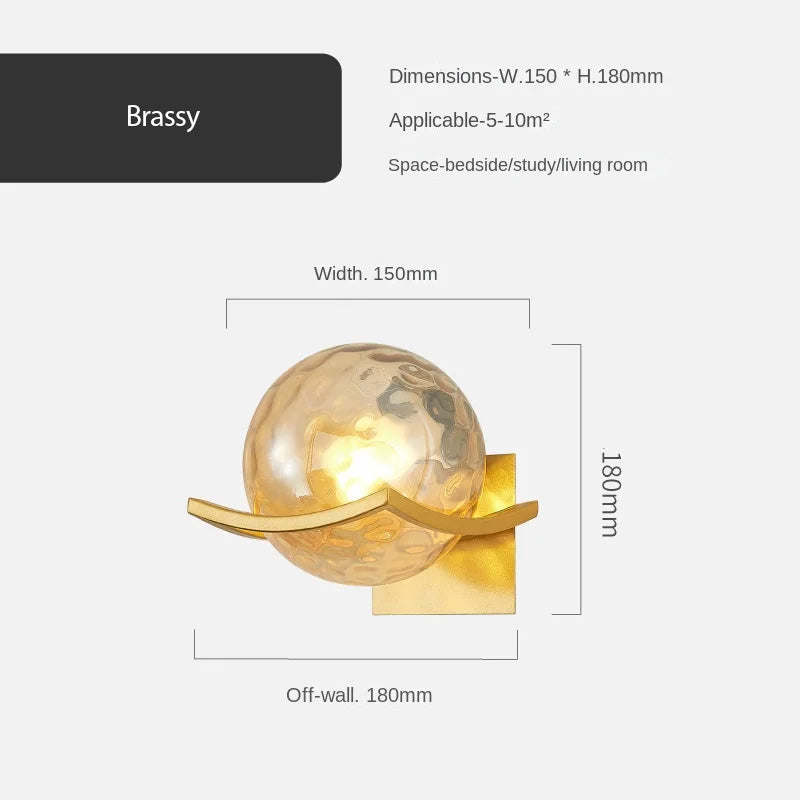 Glass Luna Wall Lamp