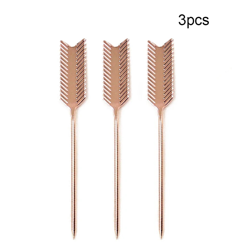 Gleaming Stainless Cocktail Picks