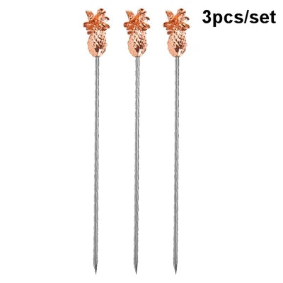 Gleaming Stainless Cocktail Picks
