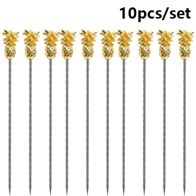 Gleaming Stainless Cocktail Picks