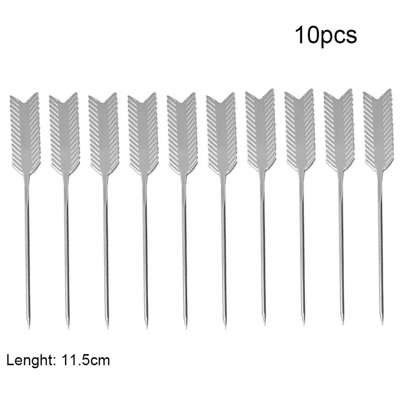 Gleaming Stainless Cocktail Picks