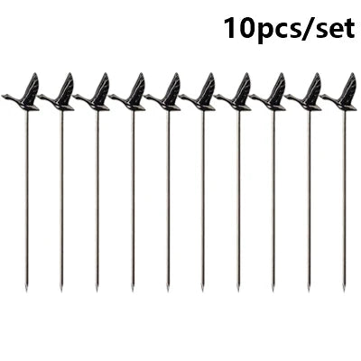 Gleaming Stainless Cocktail Picks
