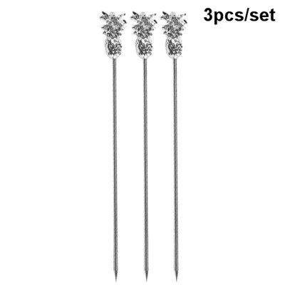 Gleaming Stainless Cocktail Picks