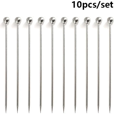 Gleaming Stainless Cocktail Picks