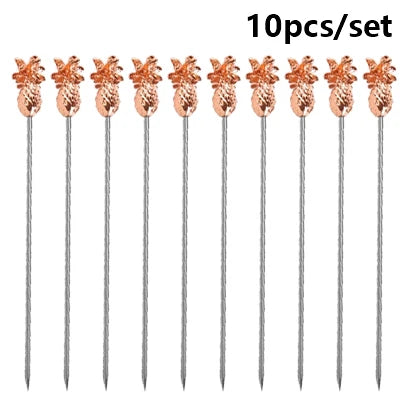 Gleaming Stainless Cocktail Picks