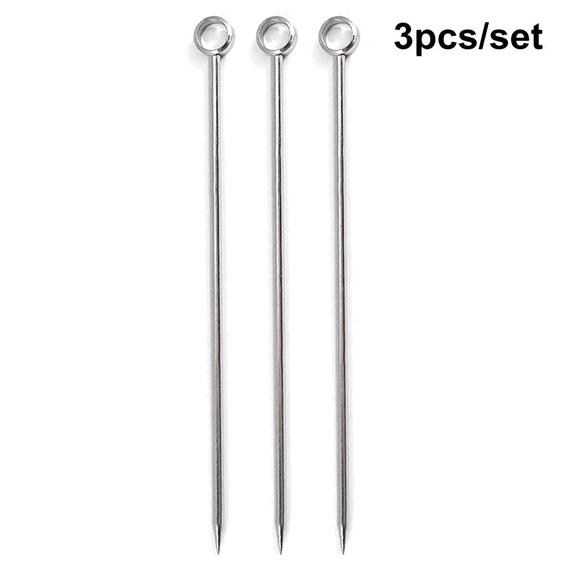 Gleaming Stainless Cocktail Picks