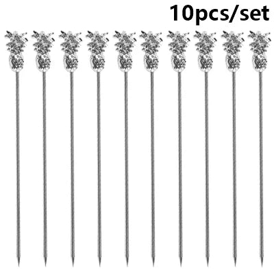 Gleaming Stainless Cocktail Picks