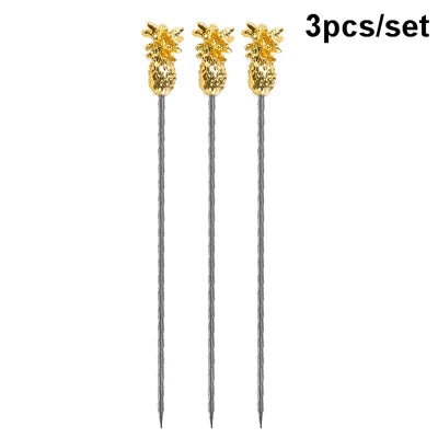 Gleaming Stainless Cocktail Picks