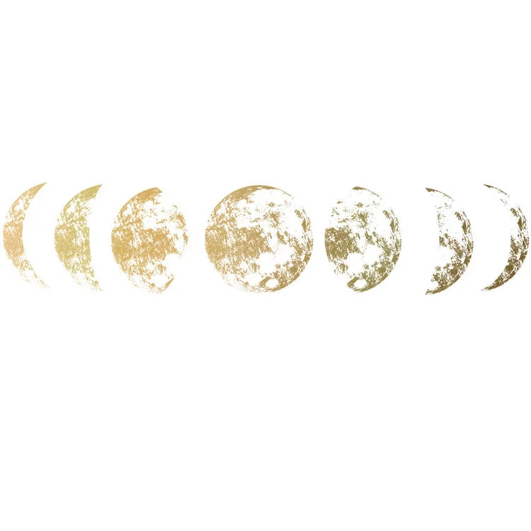 Celestial Moon Cycle Wall Decals