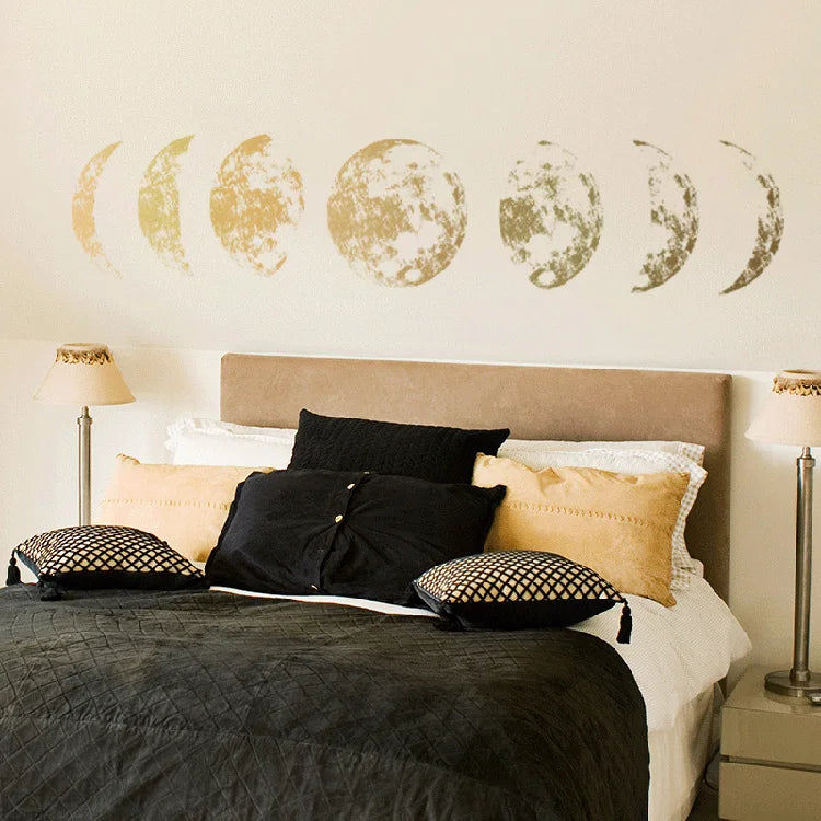 Celestial Moon Cycle Wall Decals