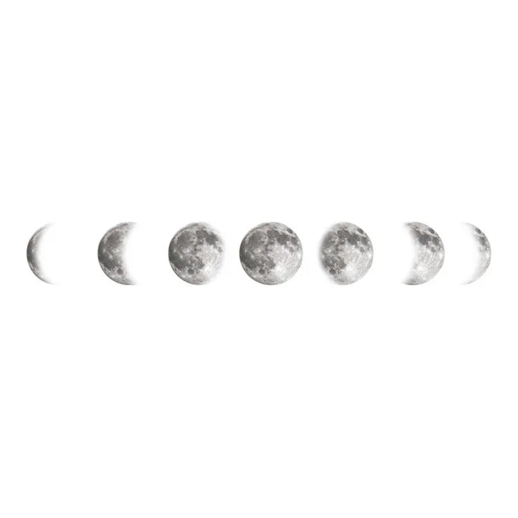 Celestial Moon Cycle Wall Decals
