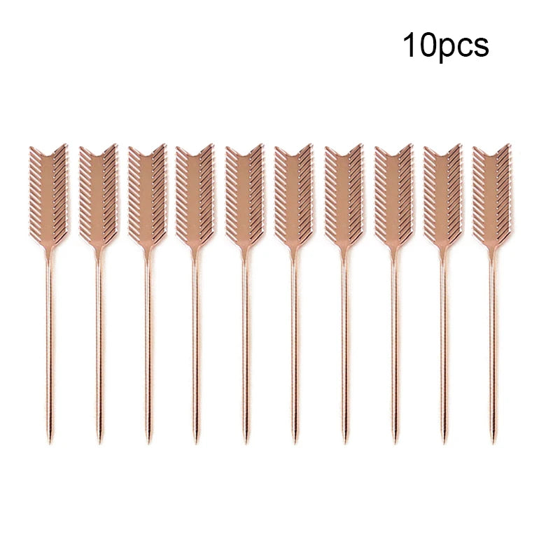 Gleaming Stainless Cocktail Picks