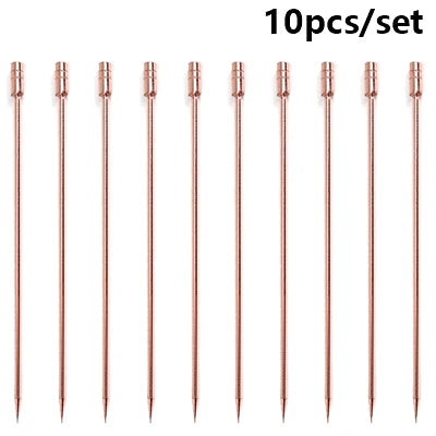 Gleaming Stainless Cocktail Picks