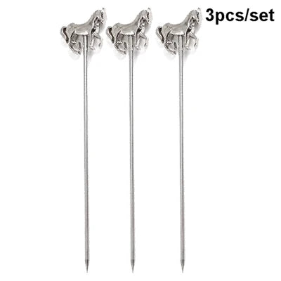 Gleaming Stainless Cocktail Picks