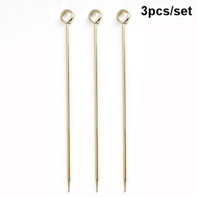 Gleaming Stainless Cocktail Picks