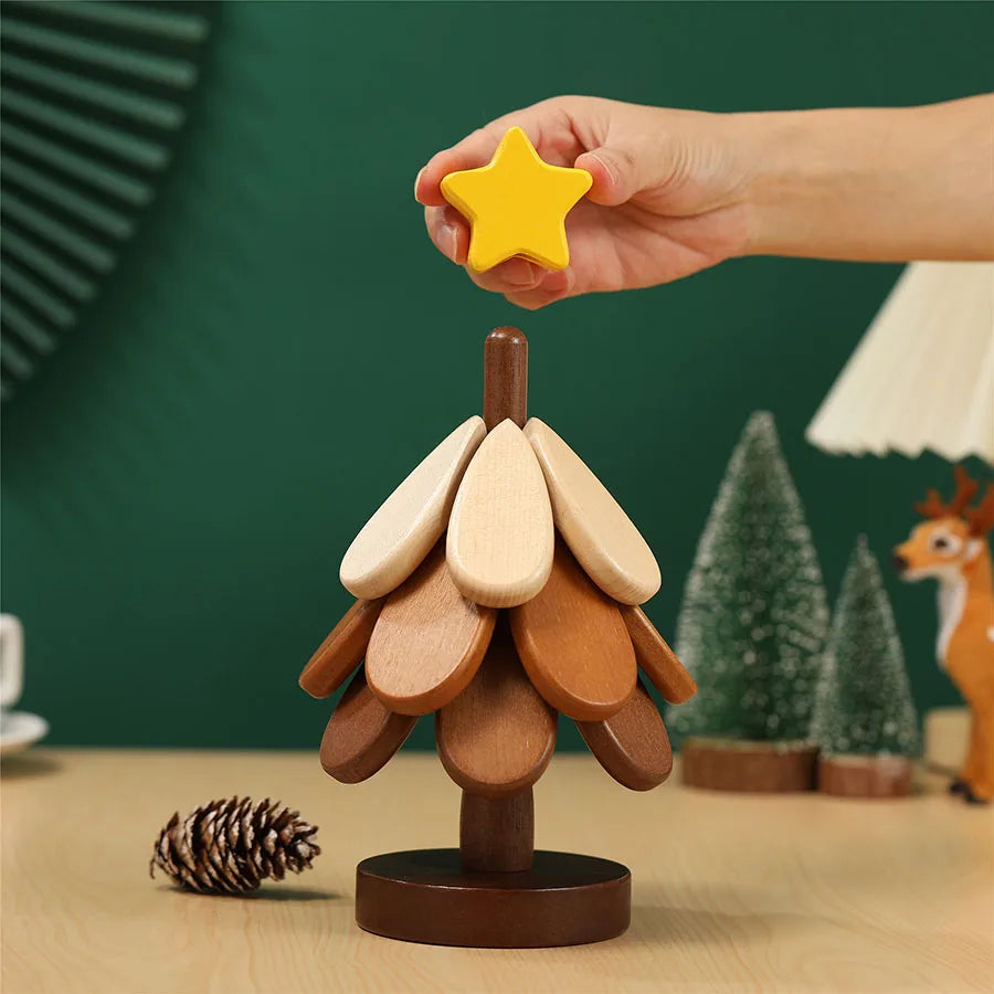 Festive Solid Wood Coaster
