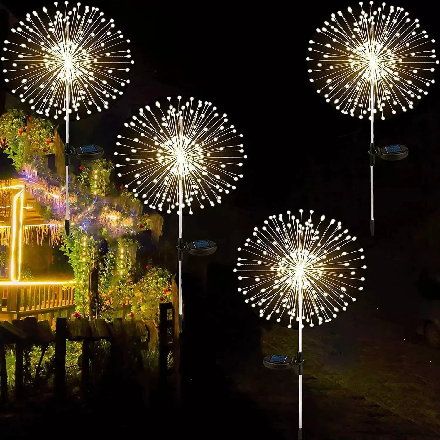 Radiant Aurora Solar Firework Lights