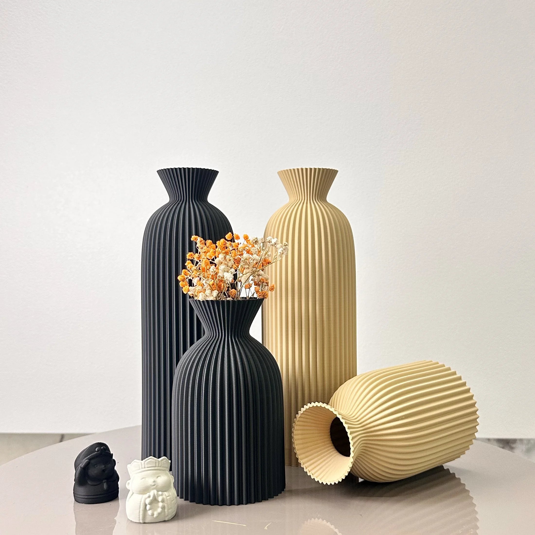 Serenity Wave Vase Set