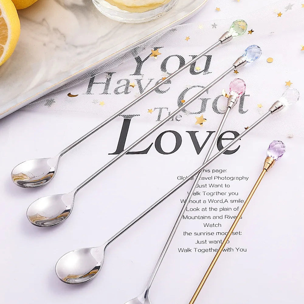 Crystal Sparkle Stirring Spoons