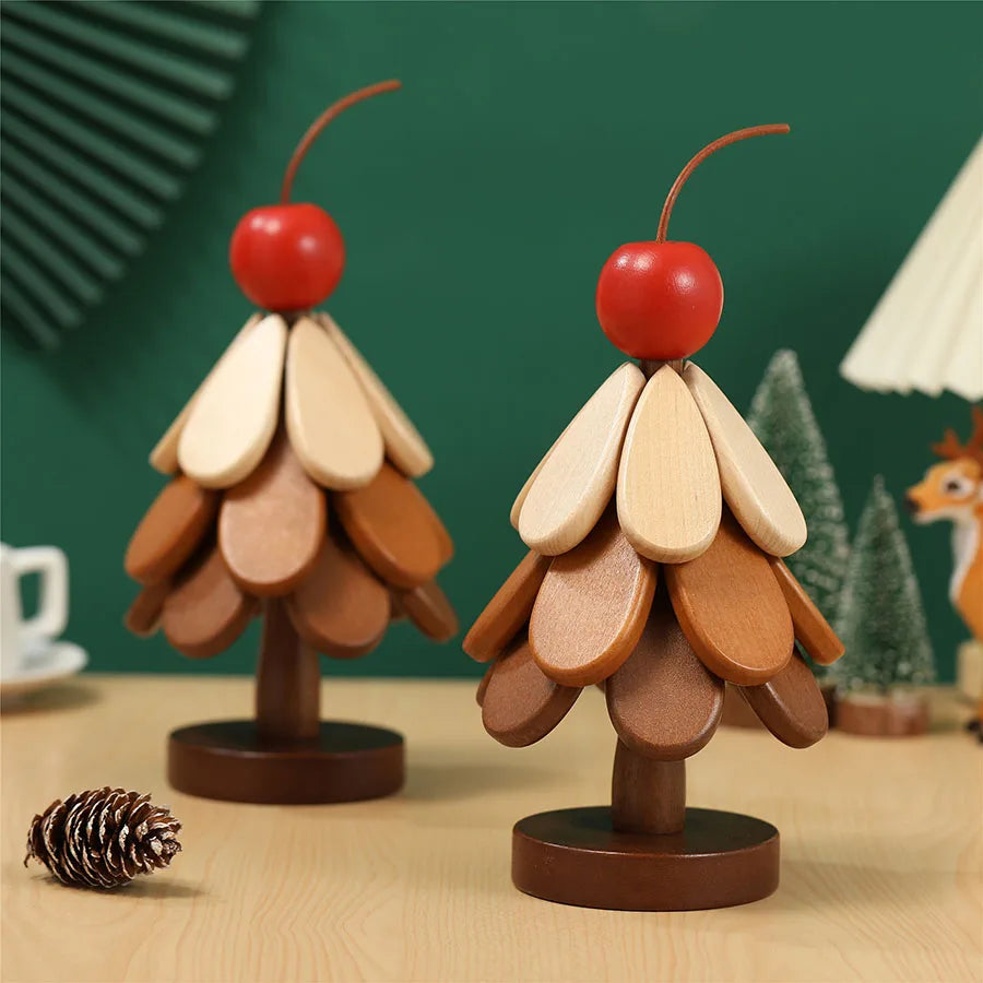 Festive Solid Wood Coaster