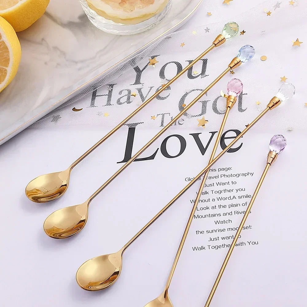 Crystal Sparkle Stirring Spoons
