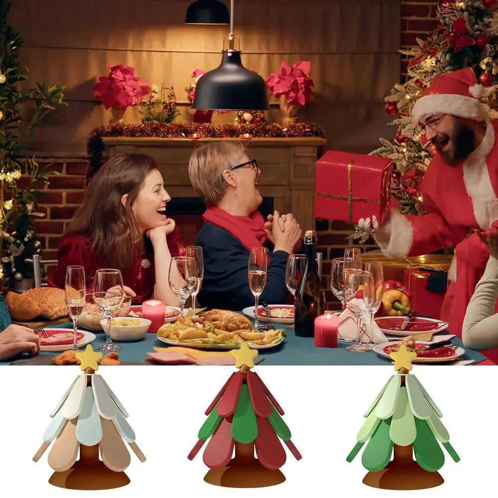 Christmas Tree Silicone Trivets