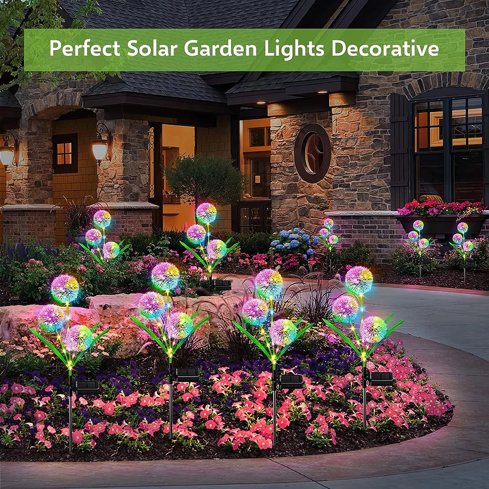 Starlit Dandelion Bloom Solar Garden Light