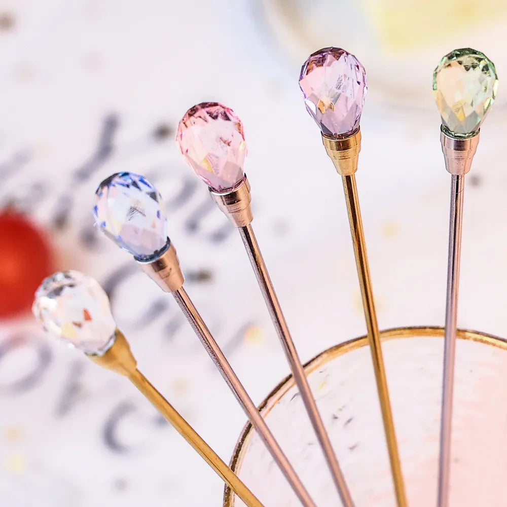 Crystal Sparkle Stirring Spoons