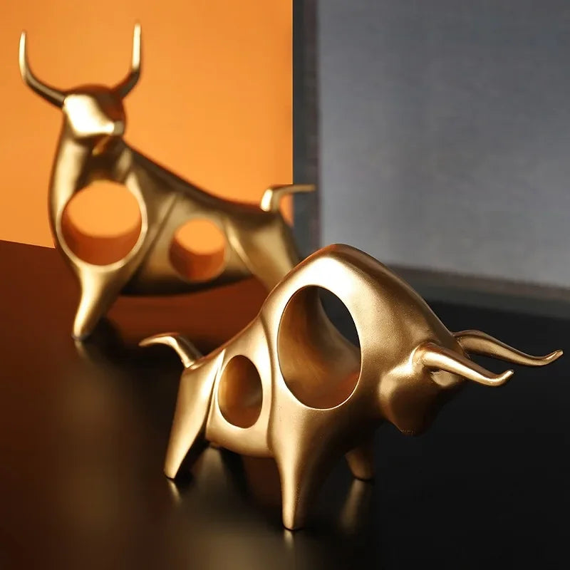 Noble Bull Resin Figurine