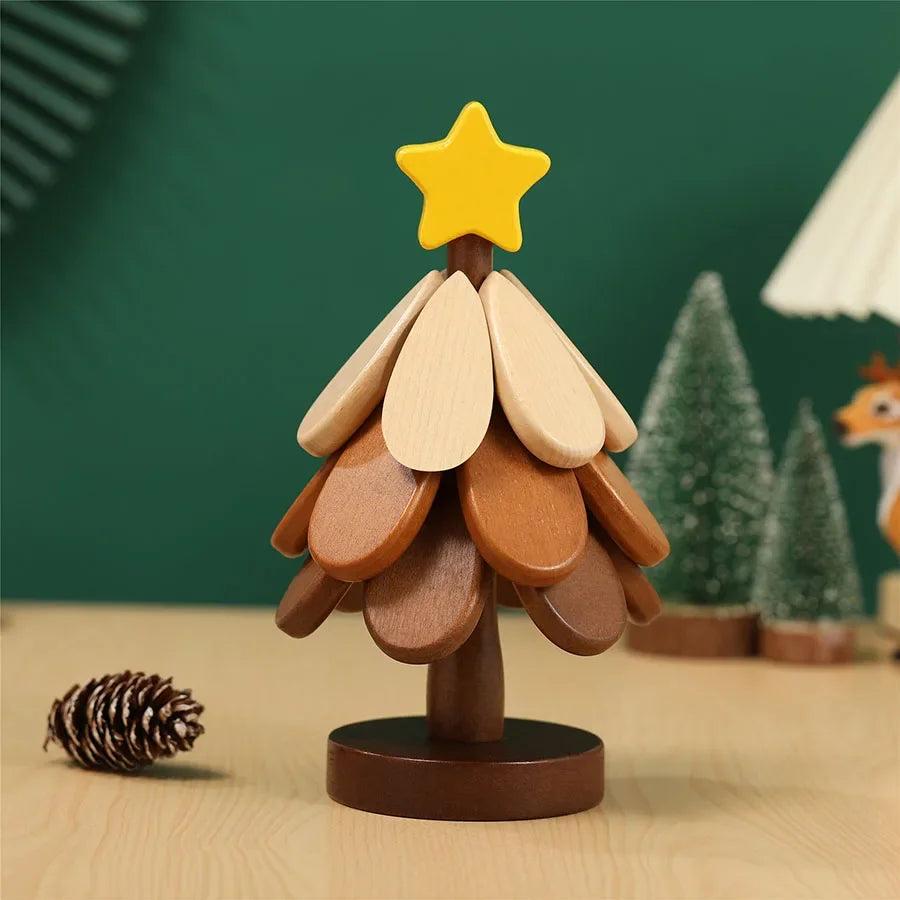 Festive Solid Wood Coaster