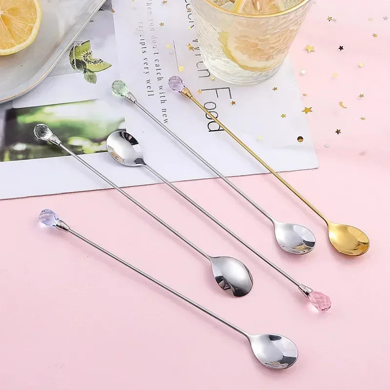 Crystal Sparkle Stirring Spoons