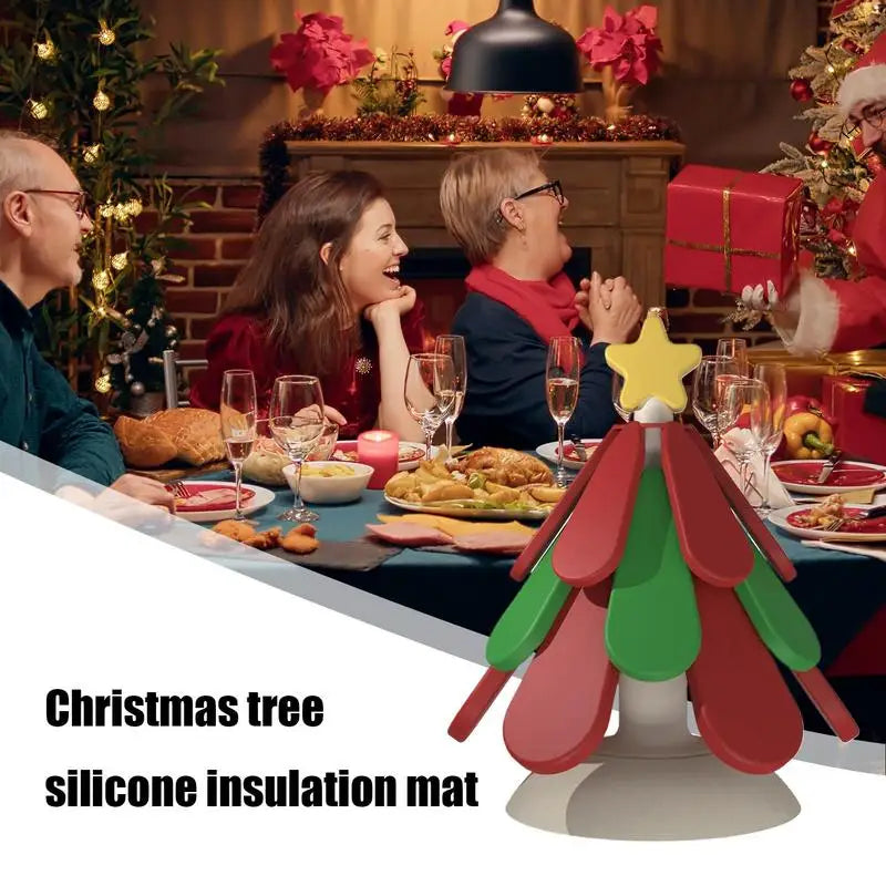 Christmas Tree Silicone Trivets