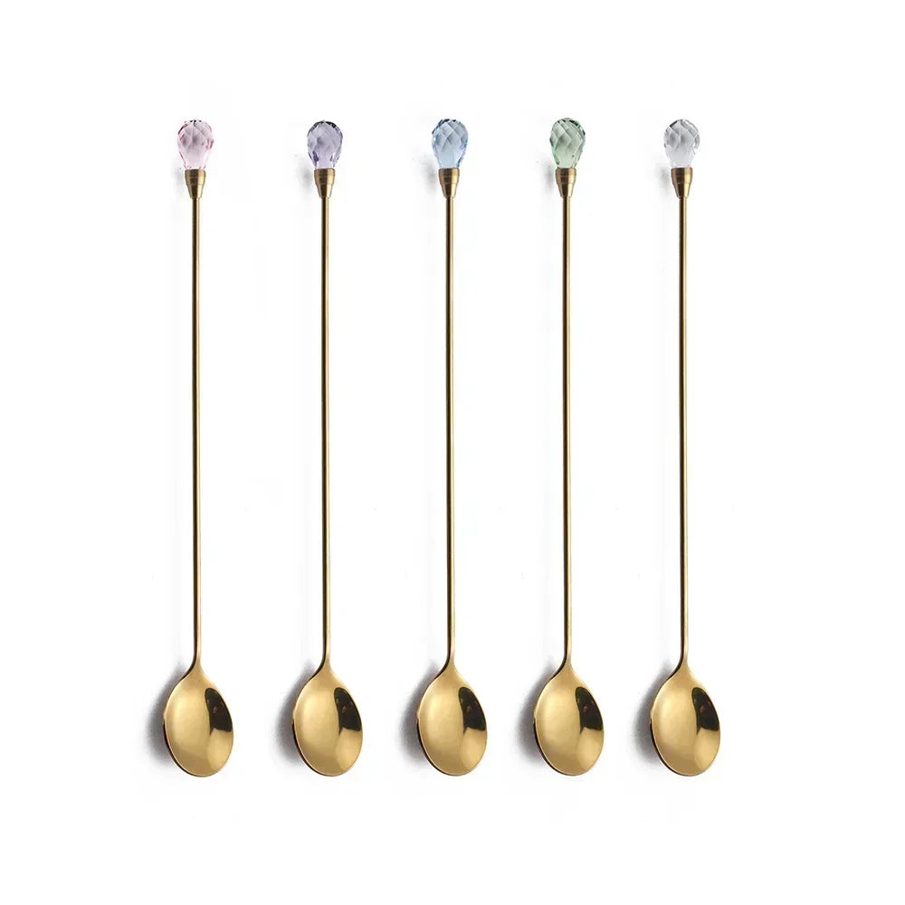 Crystal Sparkle Stirring Spoons