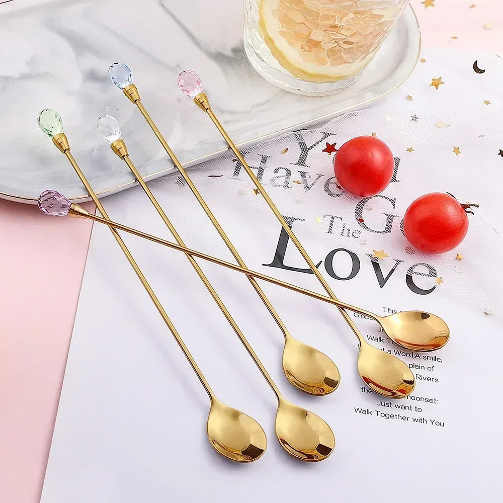 Crystal Sparkle Stirring Spoons