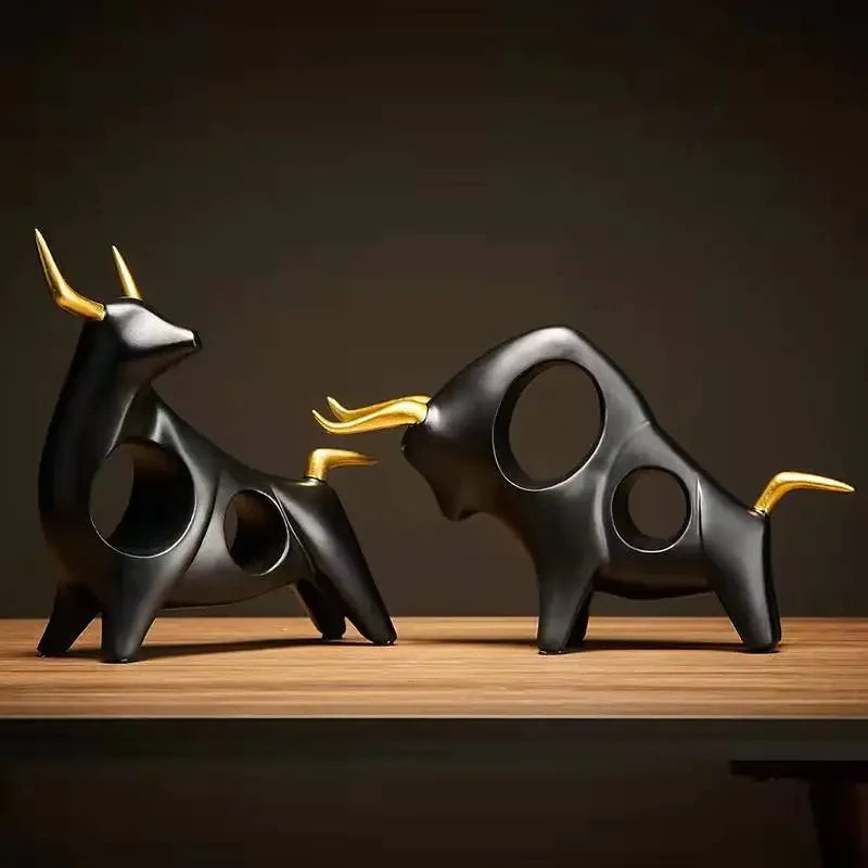 Noble Bull Resin Figurine