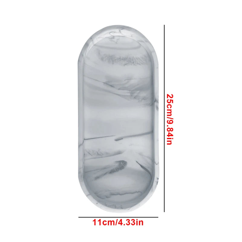 Vanity Oval Countertop Tray