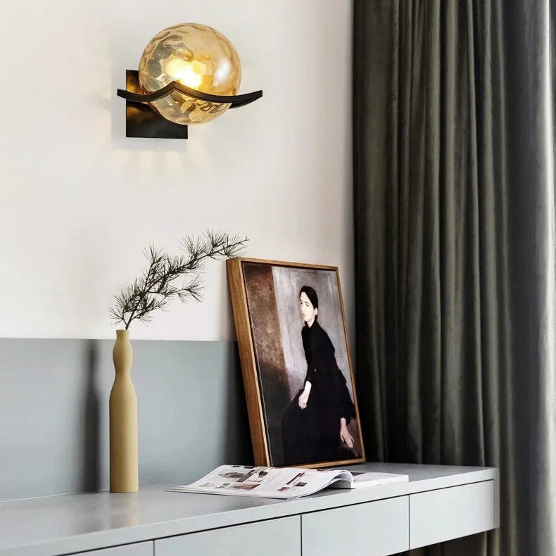 Glass Luna Wall Lamp
