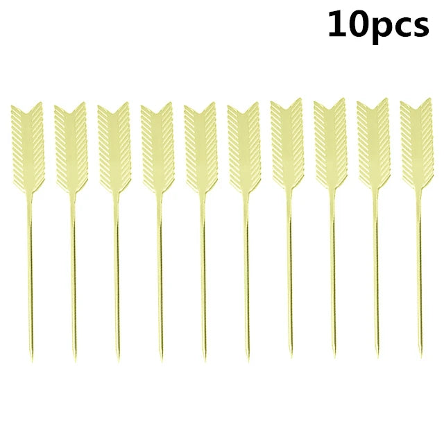 Gleaming Stainless Cocktail Picks
