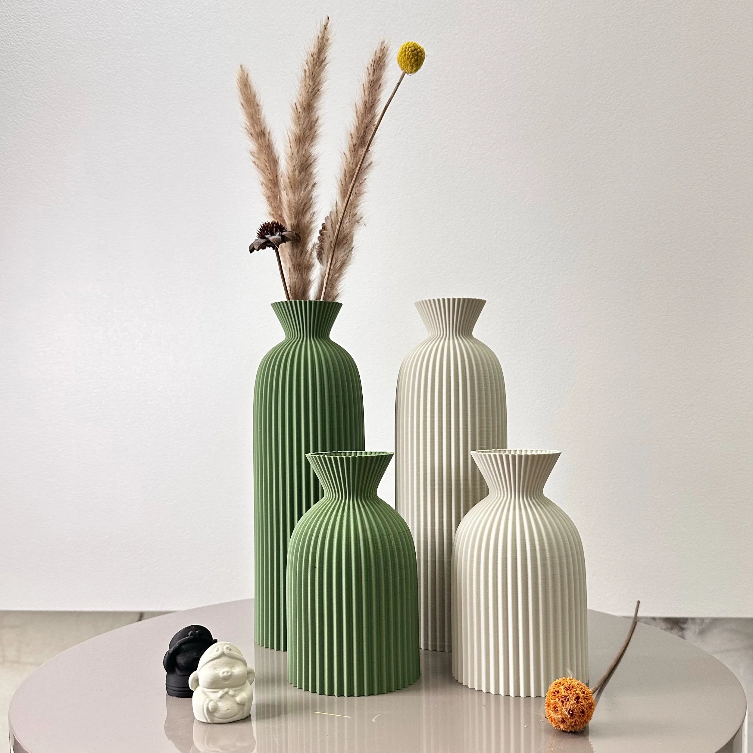 Serenity Wave Vase Set