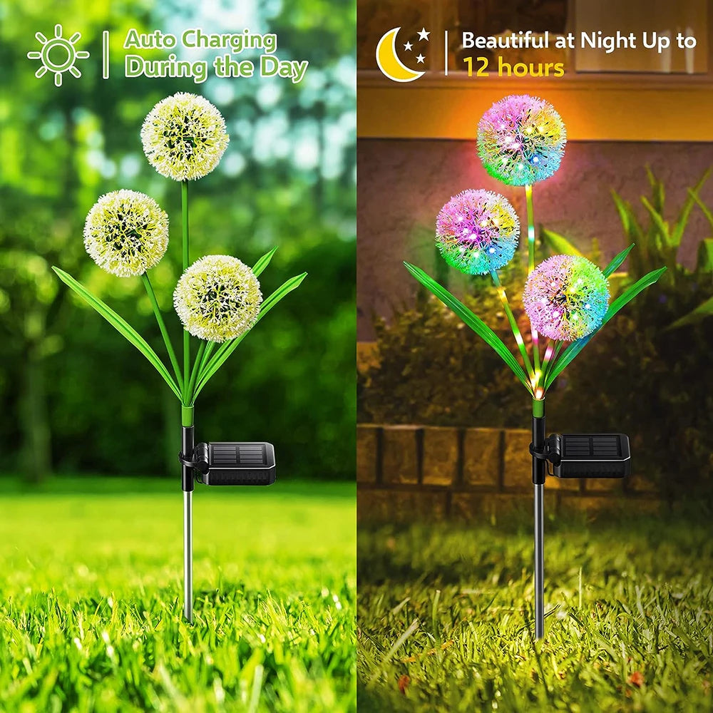 Starlit Dandelion Bloom Solar Garden Light