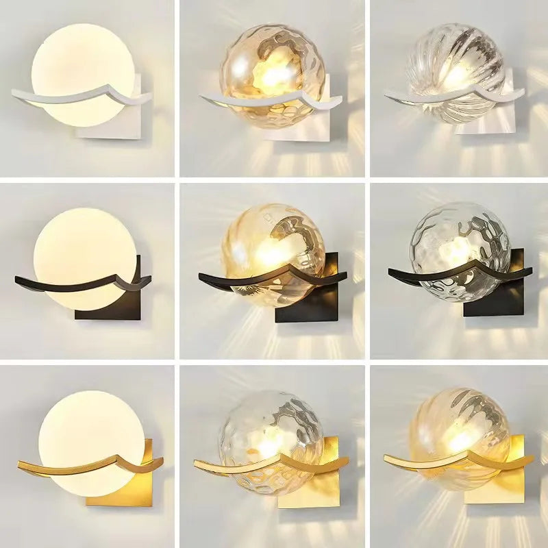 Glass Luna Wall Lamp