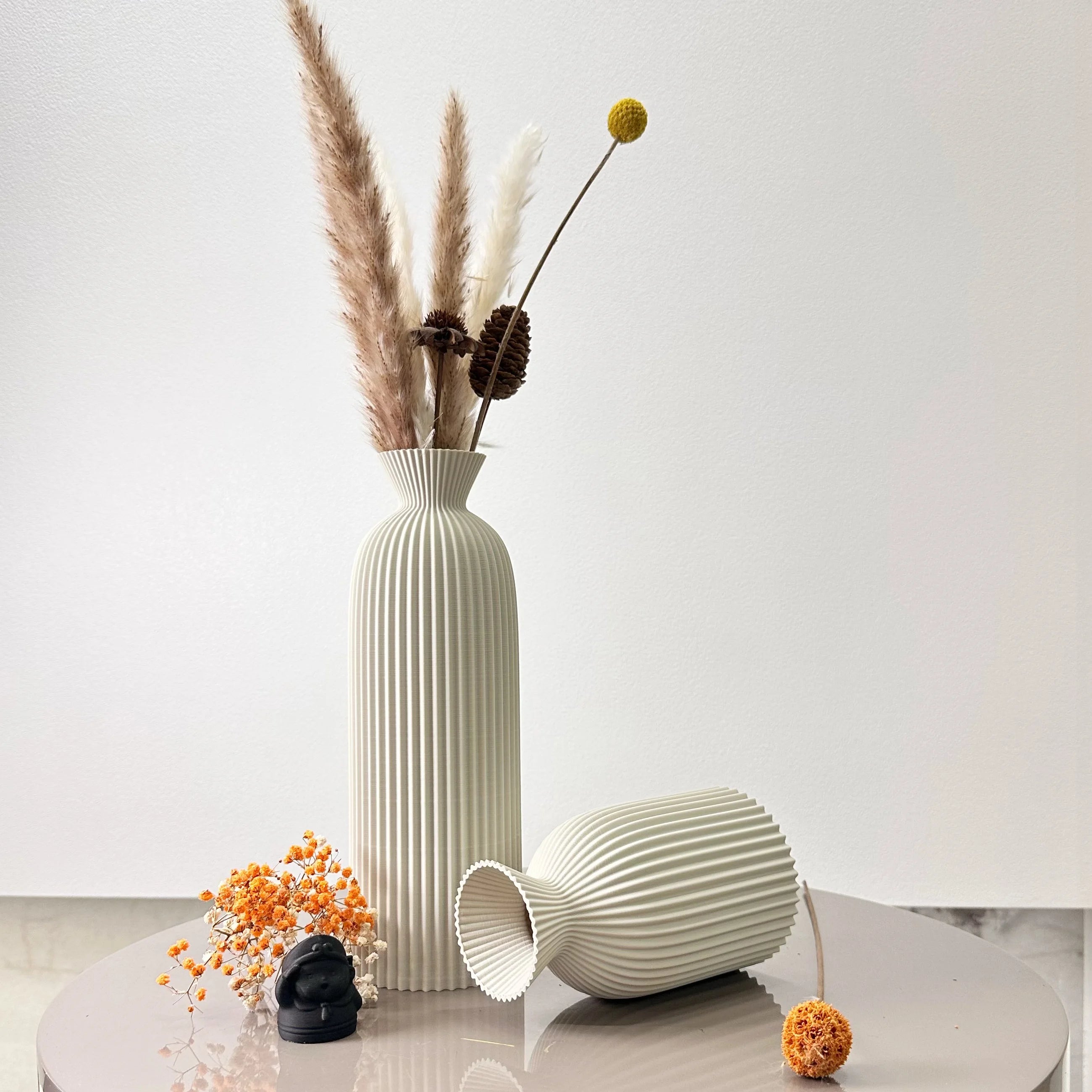 Serenity Wave Vase Set