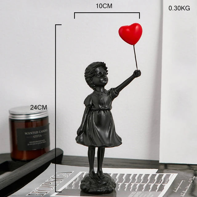 Balloon Reverie Resin Figurine
