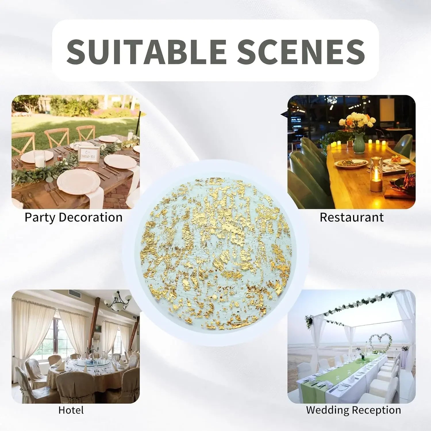 Shimmer Gold Mesh Placemats