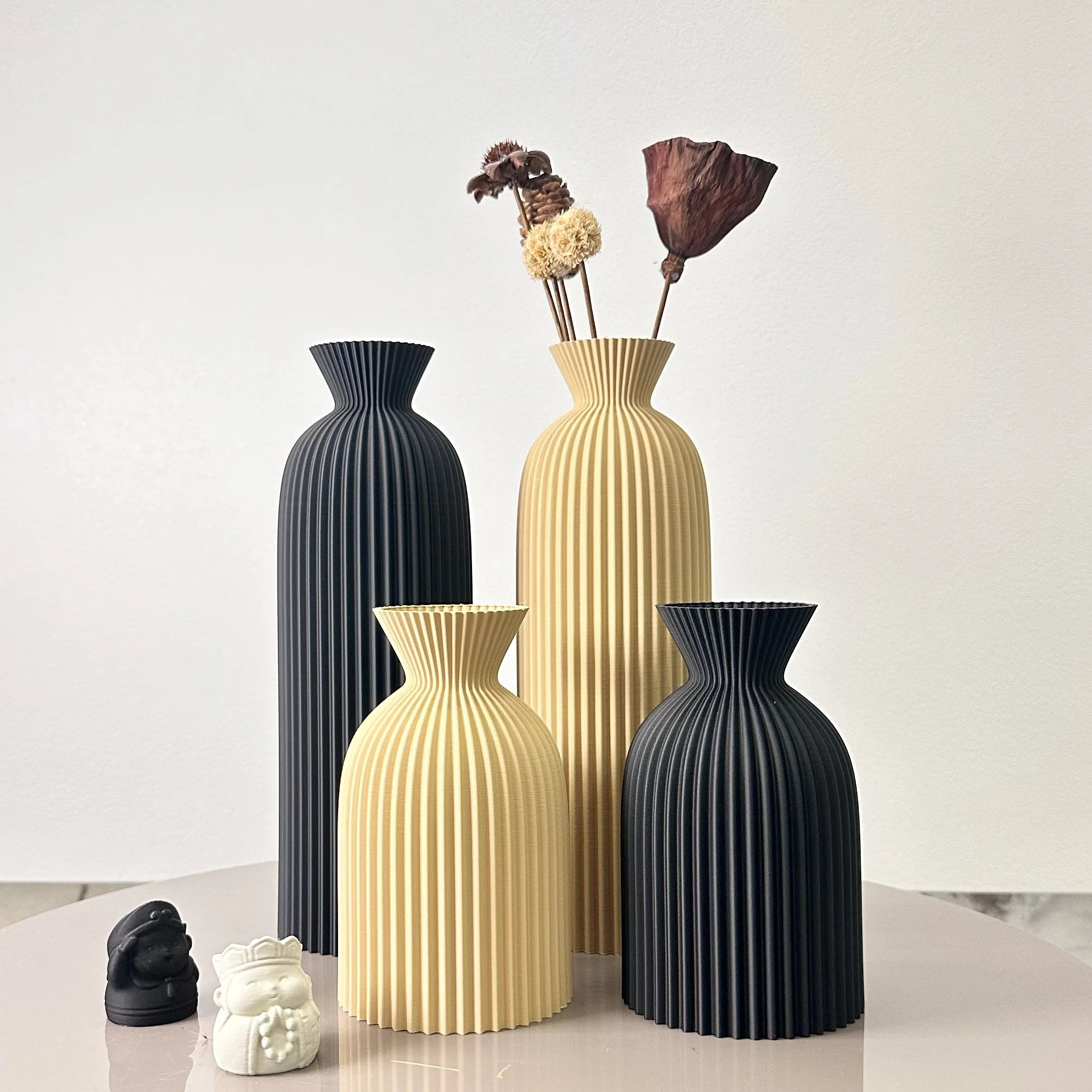 Serenity Wave Vase Set