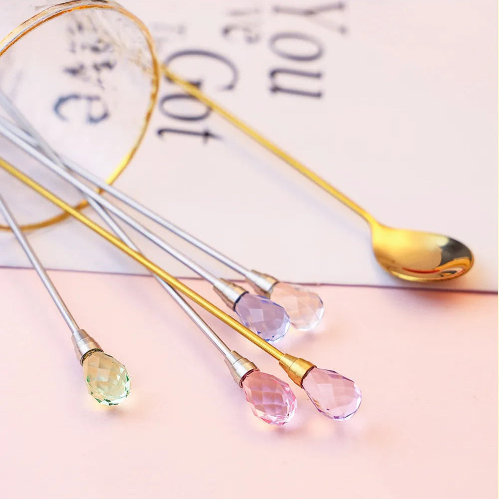 Crystal Sparkle Stirring Spoons