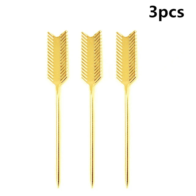 Gleaming Stainless Cocktail Picks