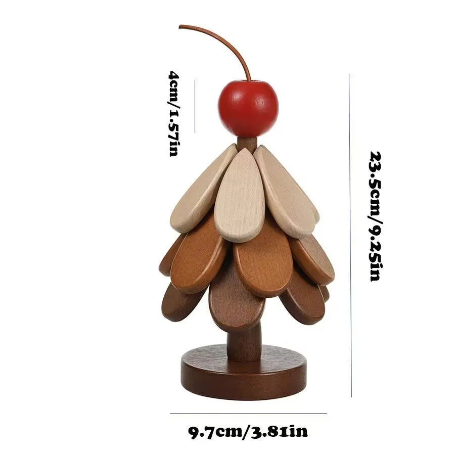 Festive Solid Wood Coaster