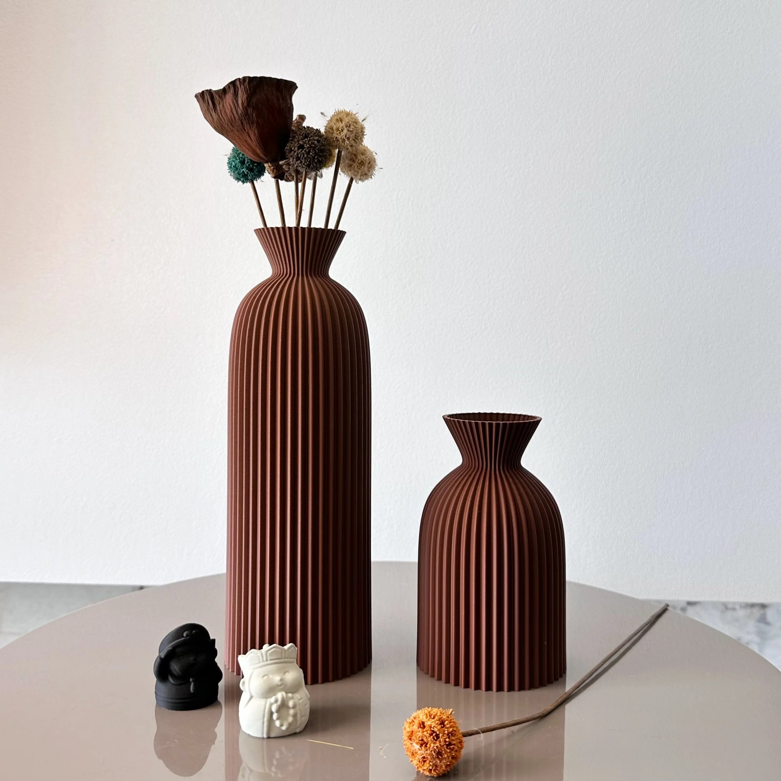 Serenity Wave Vase Set